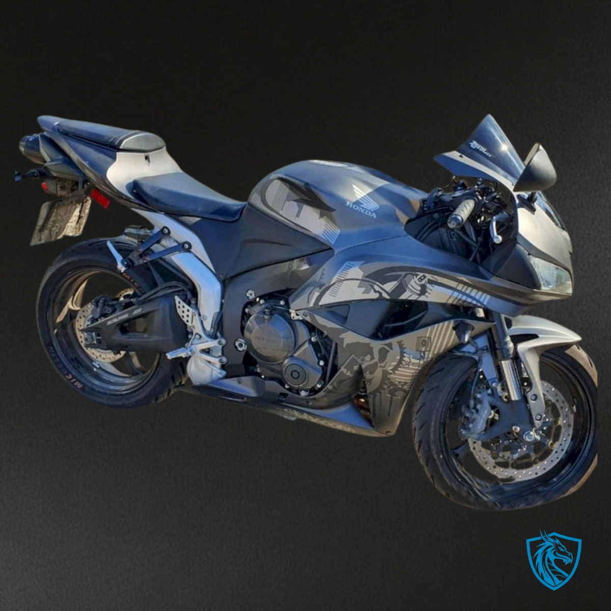 Honda CBR600RR (2007-2008) Matte Black with Print Fairing Kit | ABS Bodywork