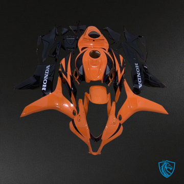Honda CBR600RR (2007-2008) Orange & Black Fairing Kit - Aftermarket ABS Bodywork