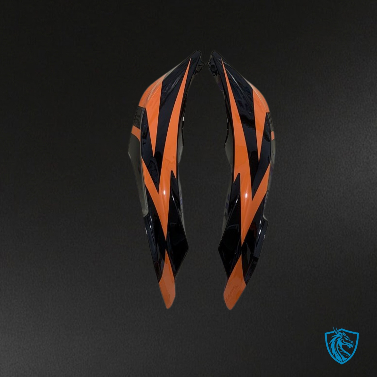 Honda CBR600RR (2007-2008) Orange & Black Fairing Kit - Aftermarket ABS Bodywork