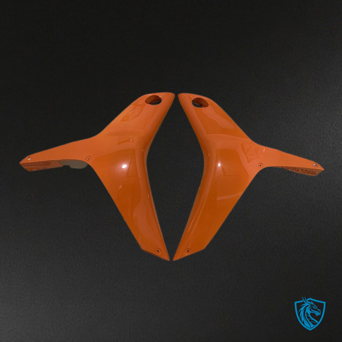 Honda CBR600RR (2007-2008) Orange & Black Fairing Kit - Aftermarket ABS Bodywork