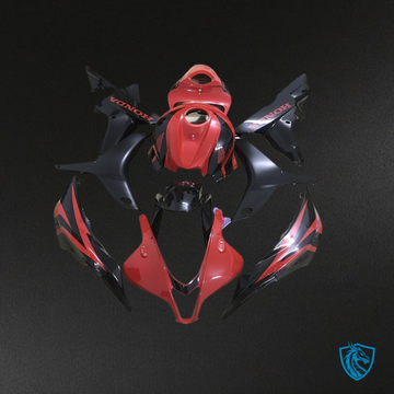Honda CBR600RR (2007-2008) Red & Black - MERGEment Motorcycle Fairings Kit