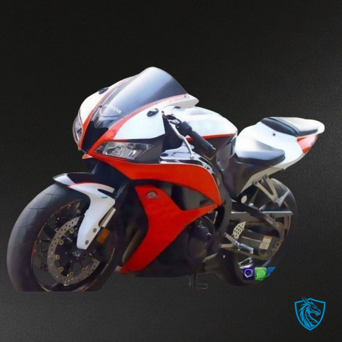 Honda CBR600RR (2007-2008) White, Red & Black Fairing Kit | ABS Bodywork