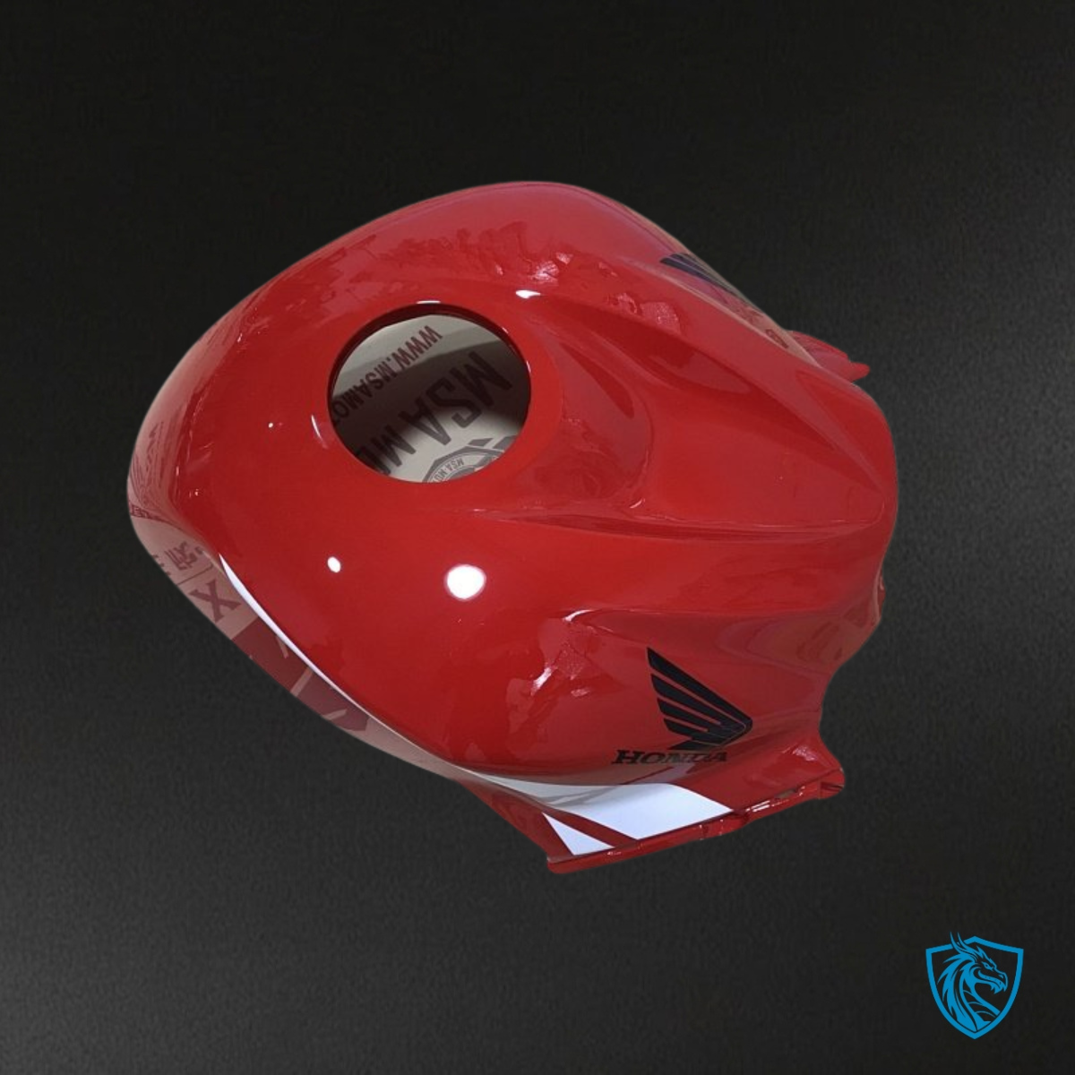 Honda CBR600RR (2007-2008) Red, Black & White Fairing Kit - Aftermarket ABS Bodywork