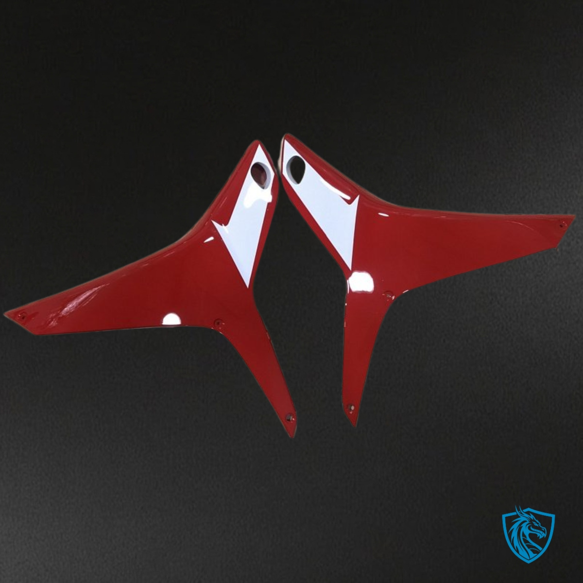 Honda CBR600RR (2007-2008) Red, Black & White Fairing Kit - Aftermarket ABS Bodywork