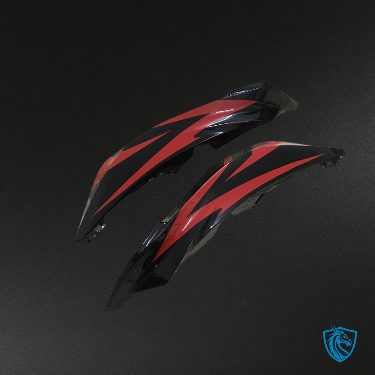 Honda CBR600RR (2007-2008) Red & Black - Custom ABS Fairing Kit