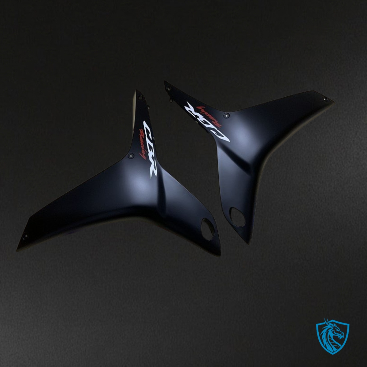 Honda CBR600RR (2007-2008) Red, Black & White Logo Fairing Kit - Aftermarket ABS Bodywork