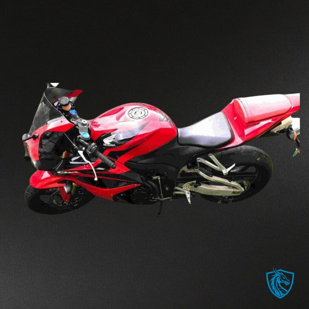 Honda CBR600RR (2007-2008) Red, Black & White Logo Fairing Kit - Aftermarket ABS Bodywork