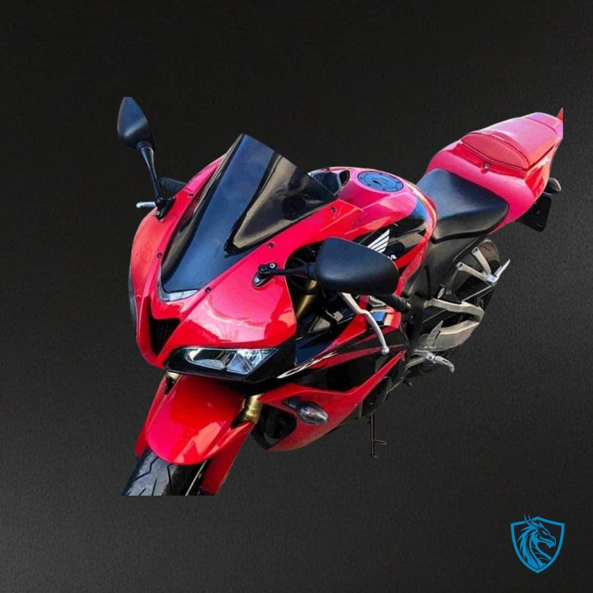 Honda CBR600RR (2007-2008) Red, Black & White Logo Fairing Kit - Aftermarket ABS Bodywork