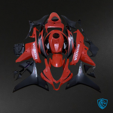 Honda CBR600RR (2007-2008) Red & Black Fairing Kit - Aftermarket ABS Bodywork