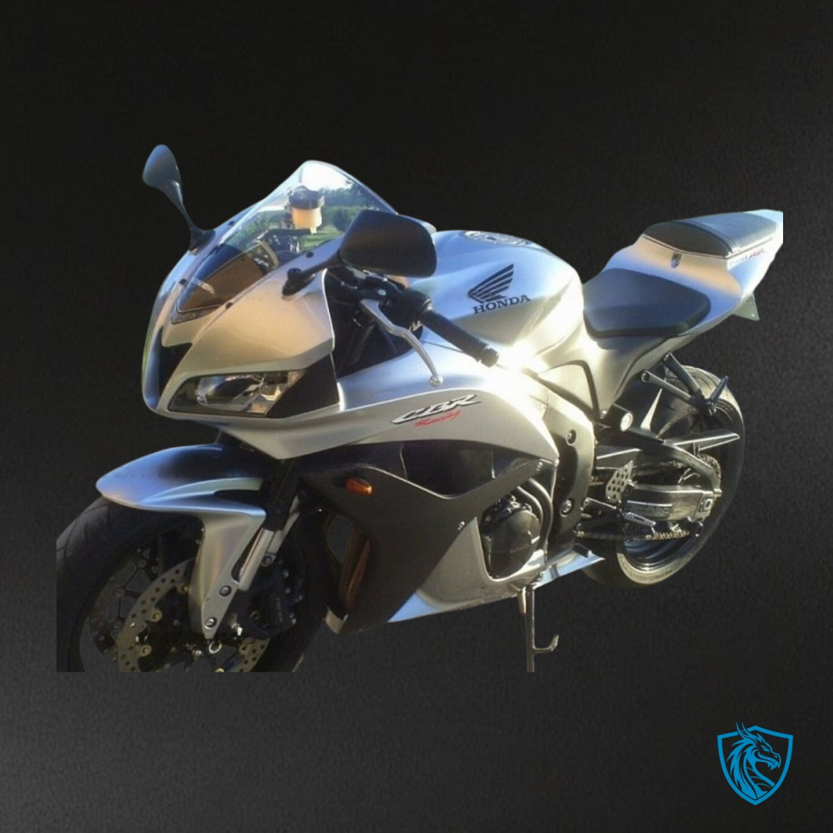 Honda CBR600RR (2007-2008) Silver & Black - Custom ABS Fairing Kit