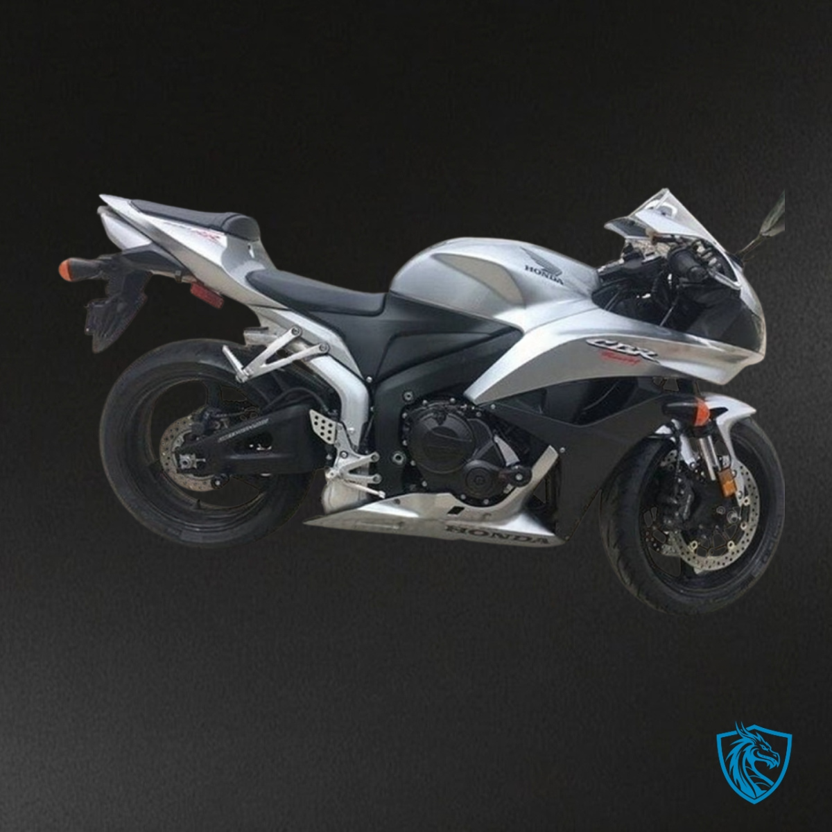 Honda CBR600RR (2007-2008) Silver & Black - Custom ABS Fairing Kit