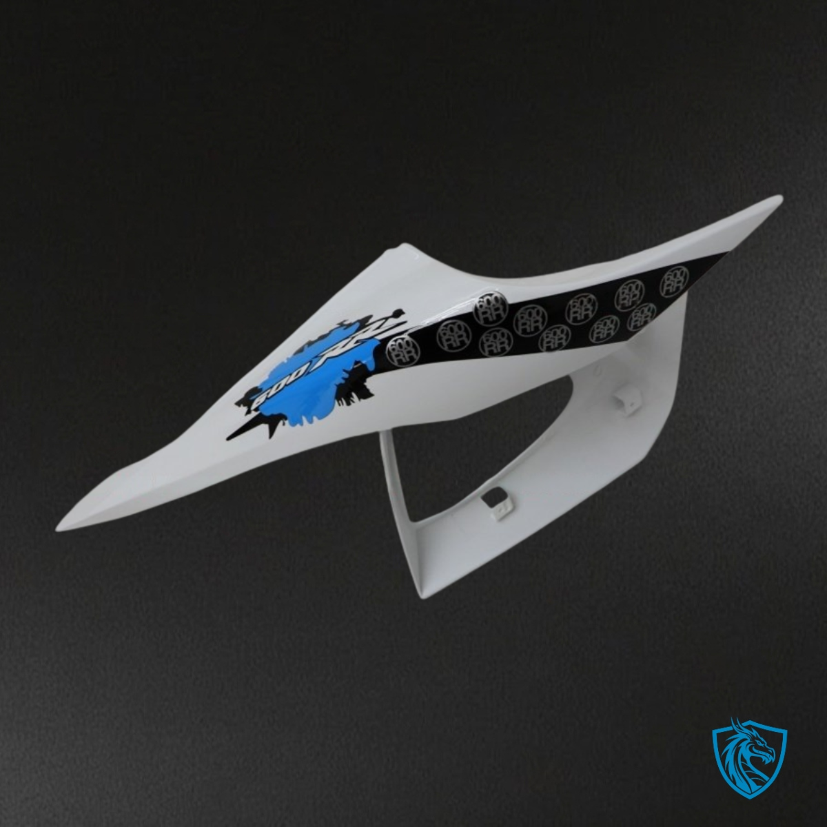 Honda CBR600RR (2007-2008) White, Black & Blue Fairing Kit - Aftermarket ABS Bodywork