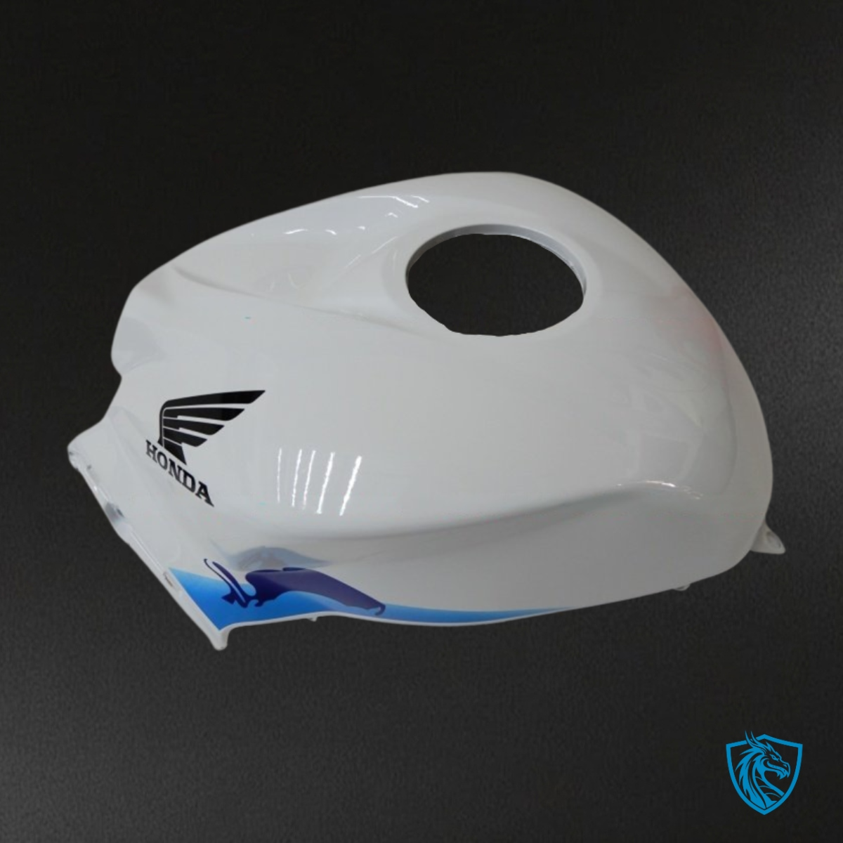 Honda CBR600RR (2007-2008) White, Black & Blue Fairing Kit - Aftermarket ABS Bodywork