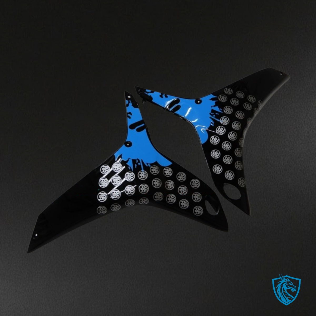 Honda CBR600RR (2007-2008) White, Black & Blue Fairing Kit - Aftermarket ABS Bodywork
