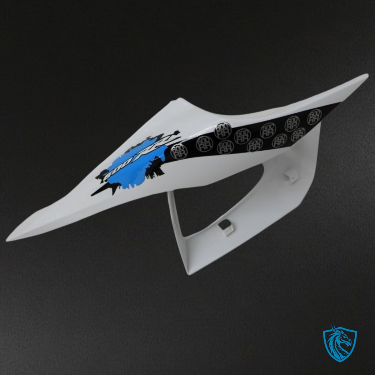 Honda CBR600RR (2007-2008) White, Black & Blue Fairing Kit - Aftermarket ABS Bodywork