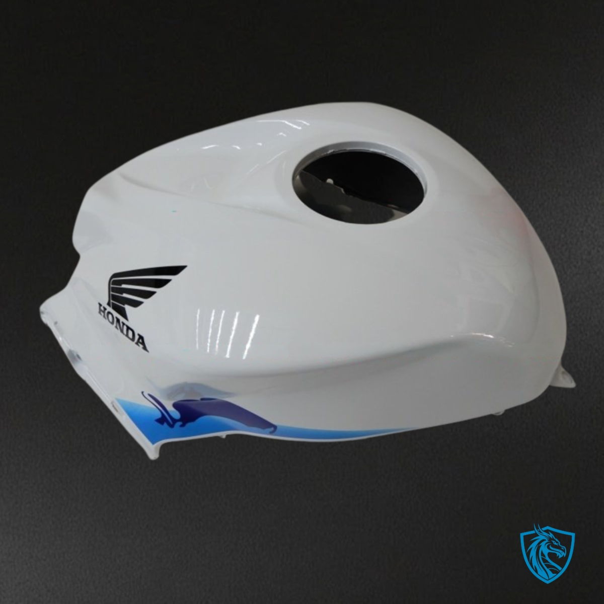 Honda CBR600RR (2007-2008) White, Black & Blue Fairing Kit - Aftermarket ABS Bodywork