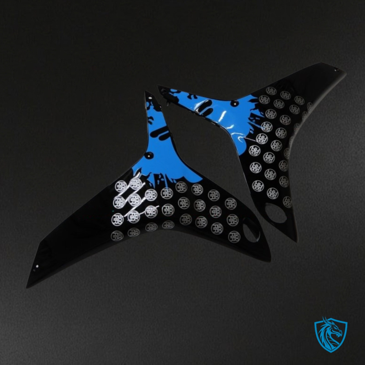 Honda CBR600RR (2007-2008) White, Black & Blue Fairing Kit - Aftermarket ABS Bodywork