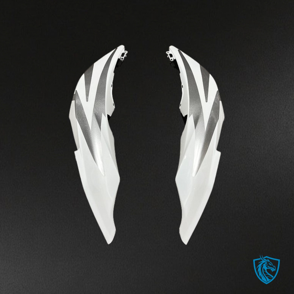 Honda CBR600RR (2007-2008) White & Black Fairing Kit - Aftermarket ABS Bodywork