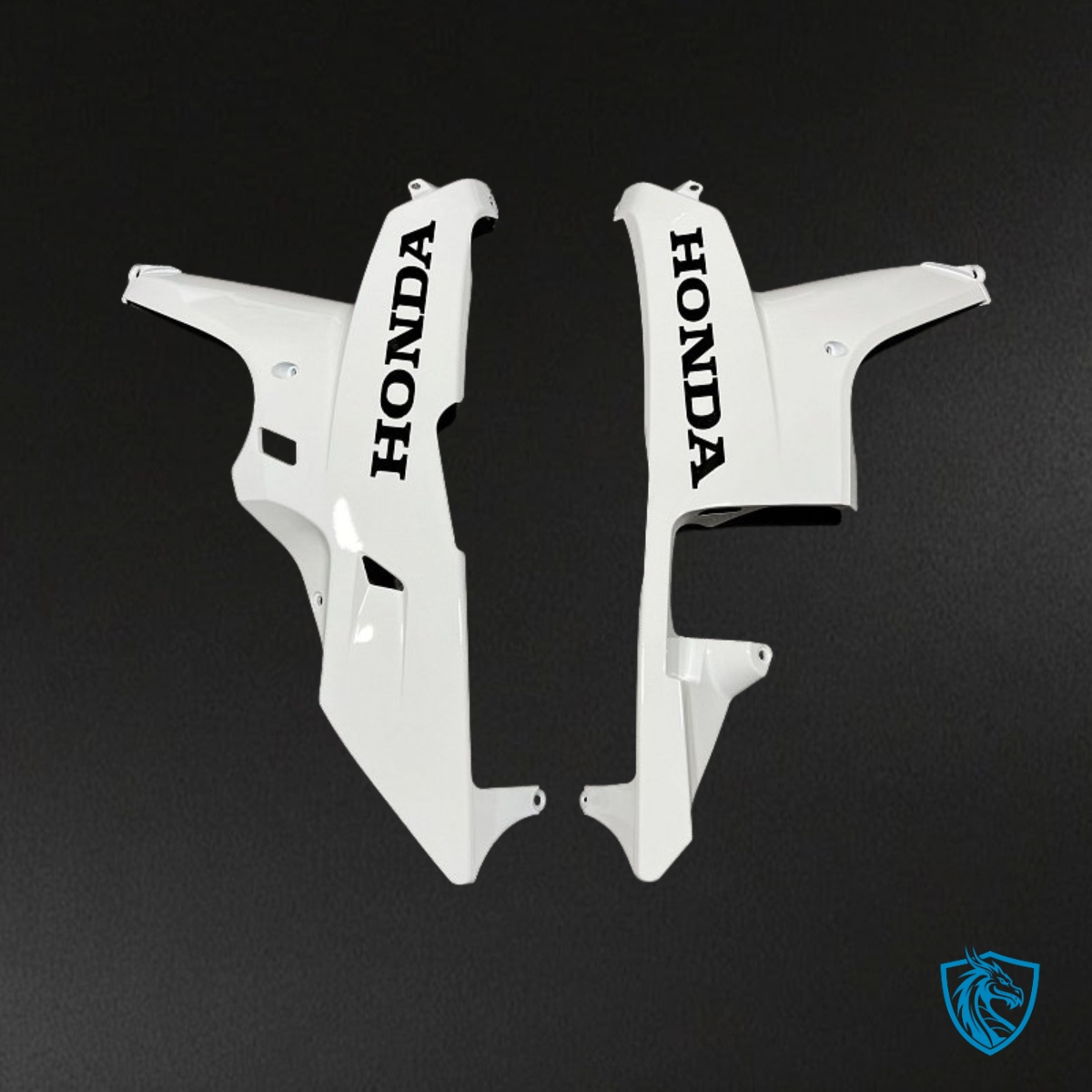 Honda CBR600RR (2007-2008) White & Black - Custom ABS Fairing Kit