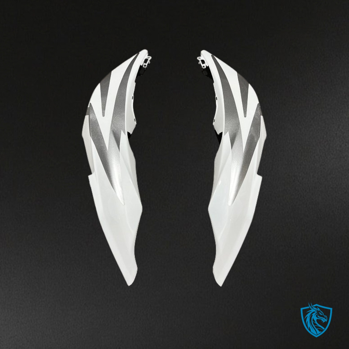 Honda CBR600RR (2007-2008) White & Black - Custom ABS Fairing Kit