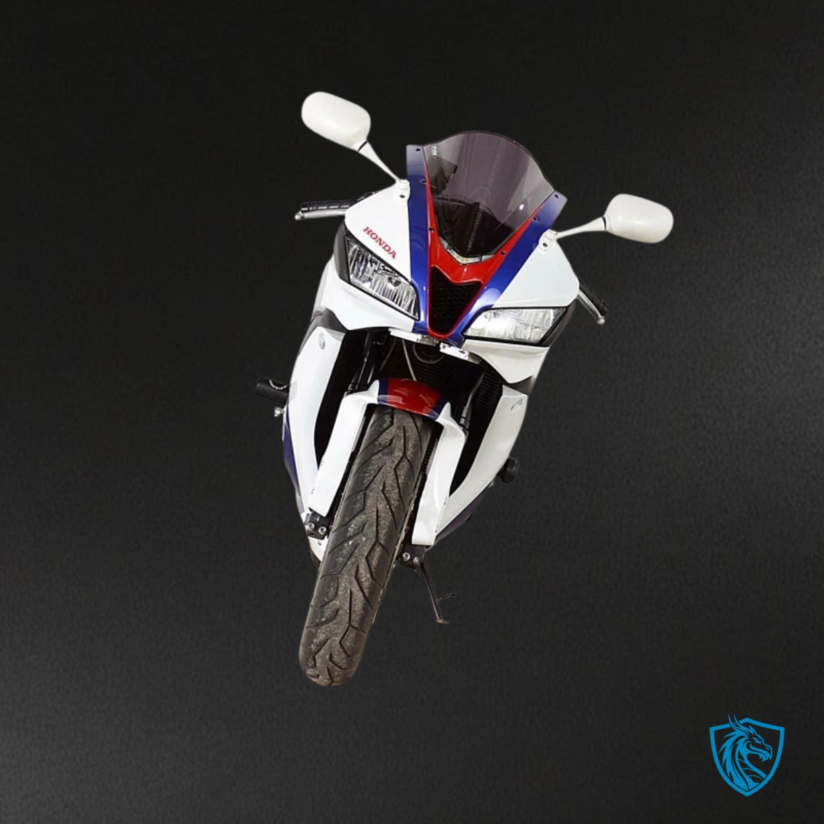 Honda CBR600RR (2007-2008) Glossy Blue & White - Custom ABS Fairing Kit