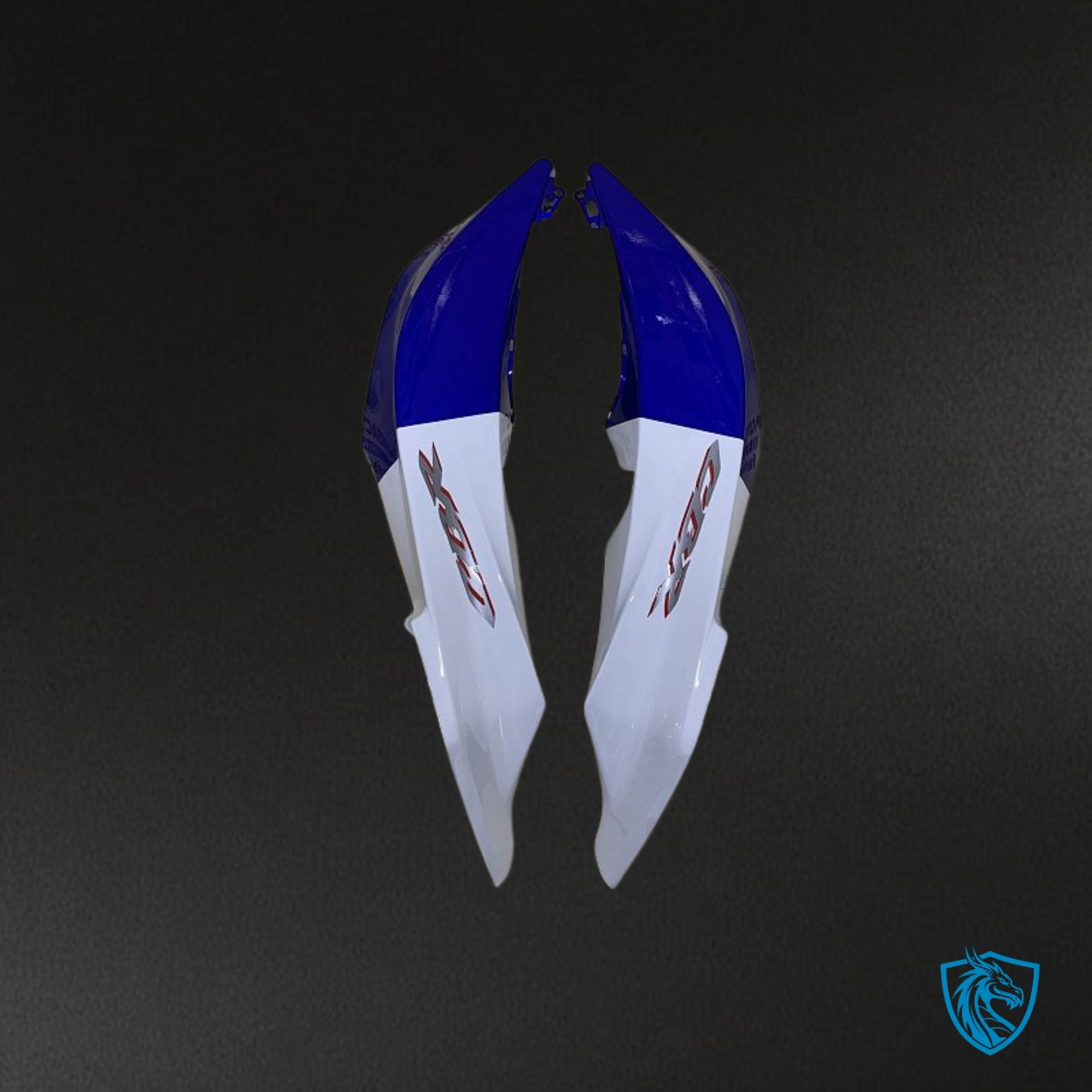 Honda CBR600RR (2007-2008) Glossy Blue & White - Custom ABS Fairing Kit