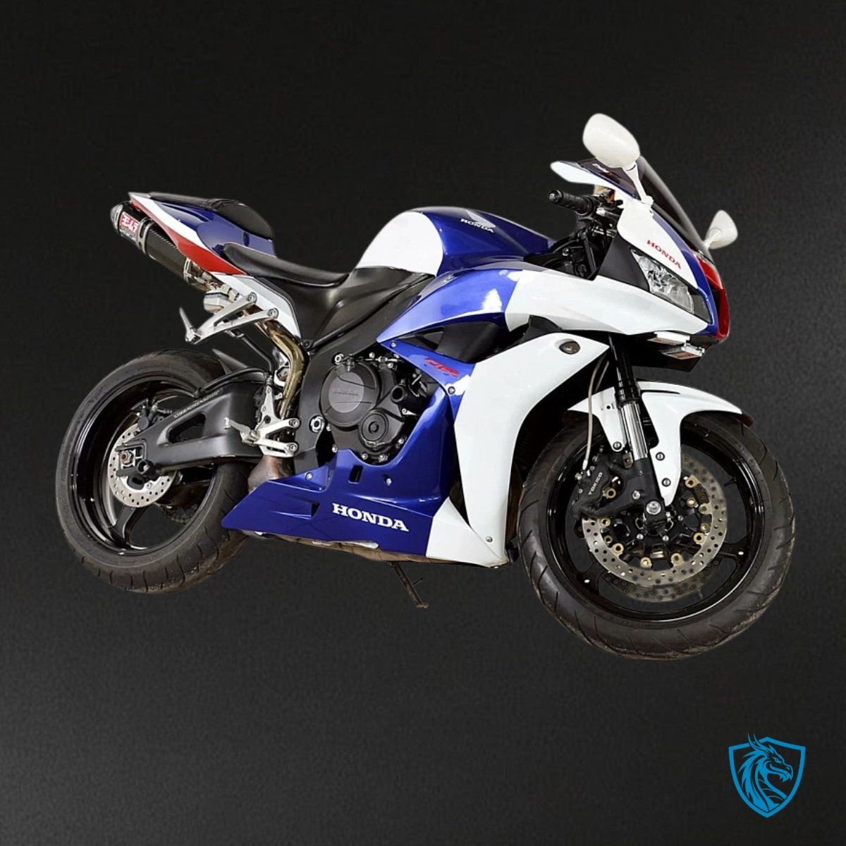 Honda CBR600RR (2007-2008) Glossy Blue & White Fairing Kit | ABS Bodywork