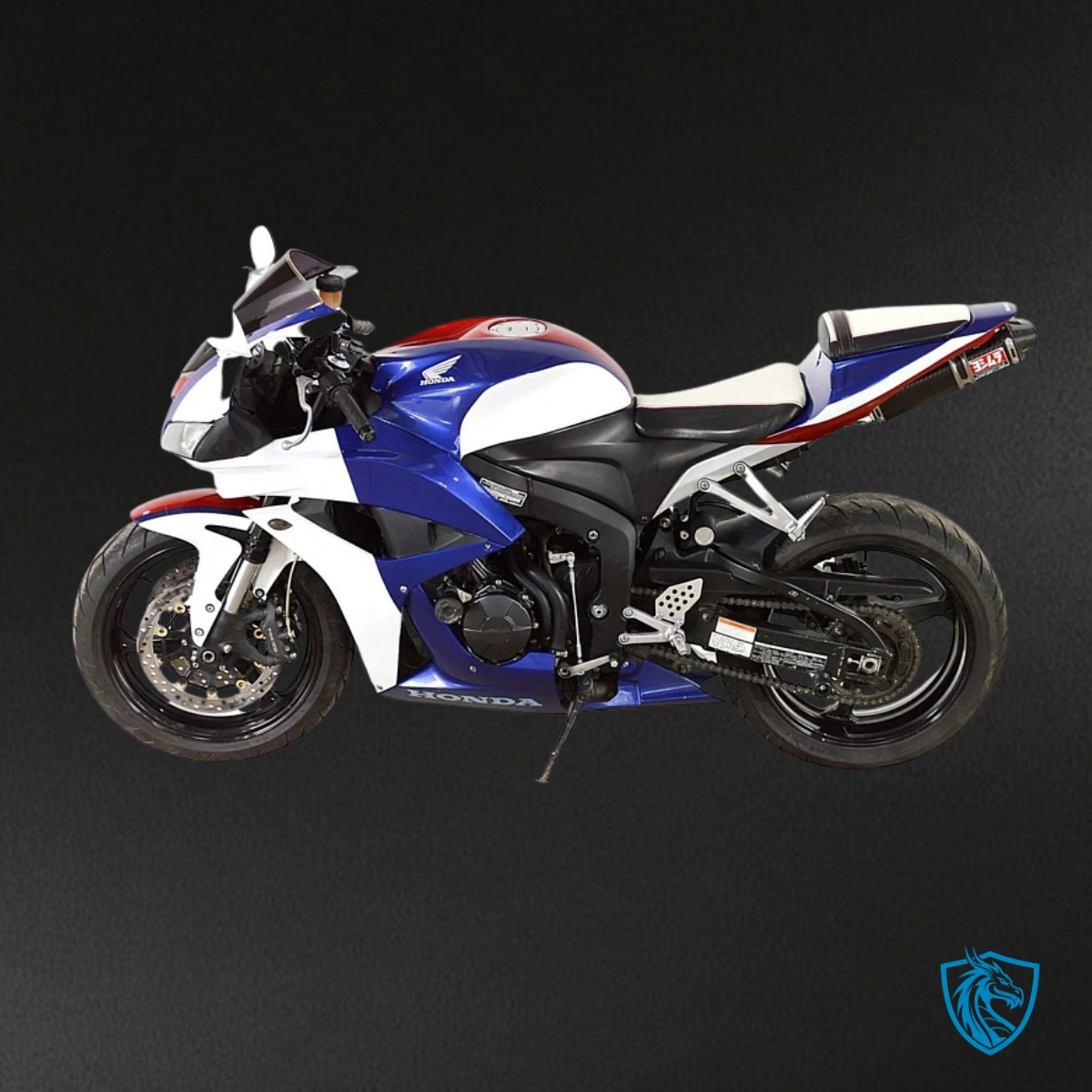 Honda CBR600RR (2007-2008) Glossy Blue & White Fairing Kit | ABS Bodywork
