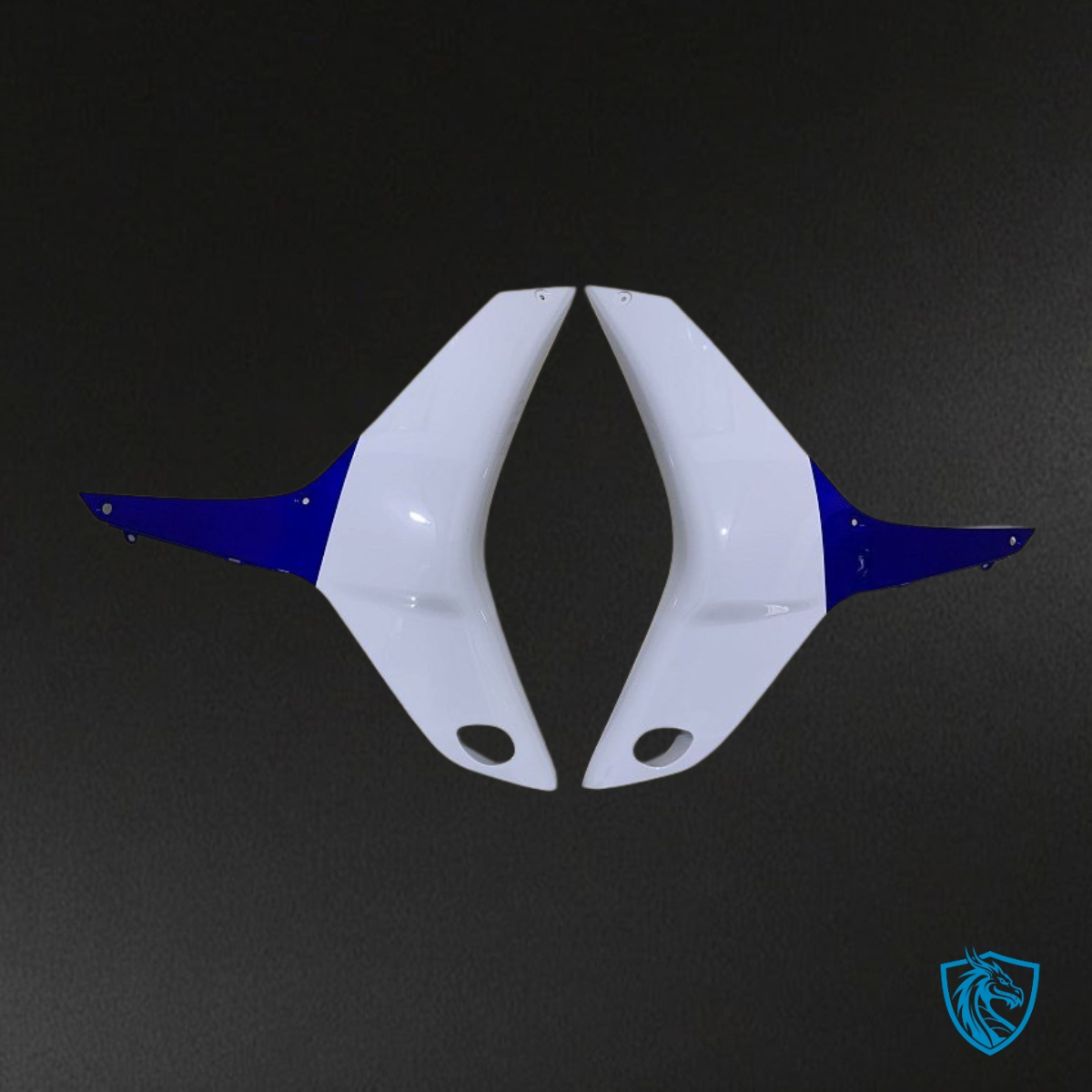 Honda CBR600RR (2007-2008) Glossy Blue & White Fairing Kit | ABS Bodywork