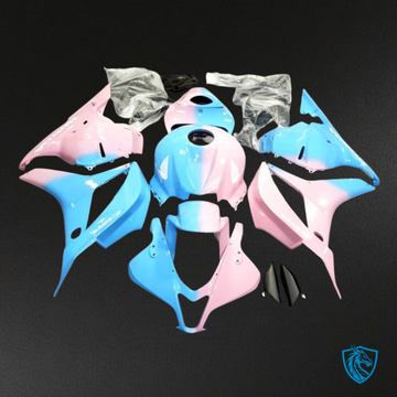 Honda CBR600RR (2007-2008) Light Blue & Light Pink Glossy - Custom ABS Fairing Kit
