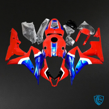 Honda CBR600RR (2007-2008) White, Red & Blue - MERGEment Motorcycle Fairings Kit