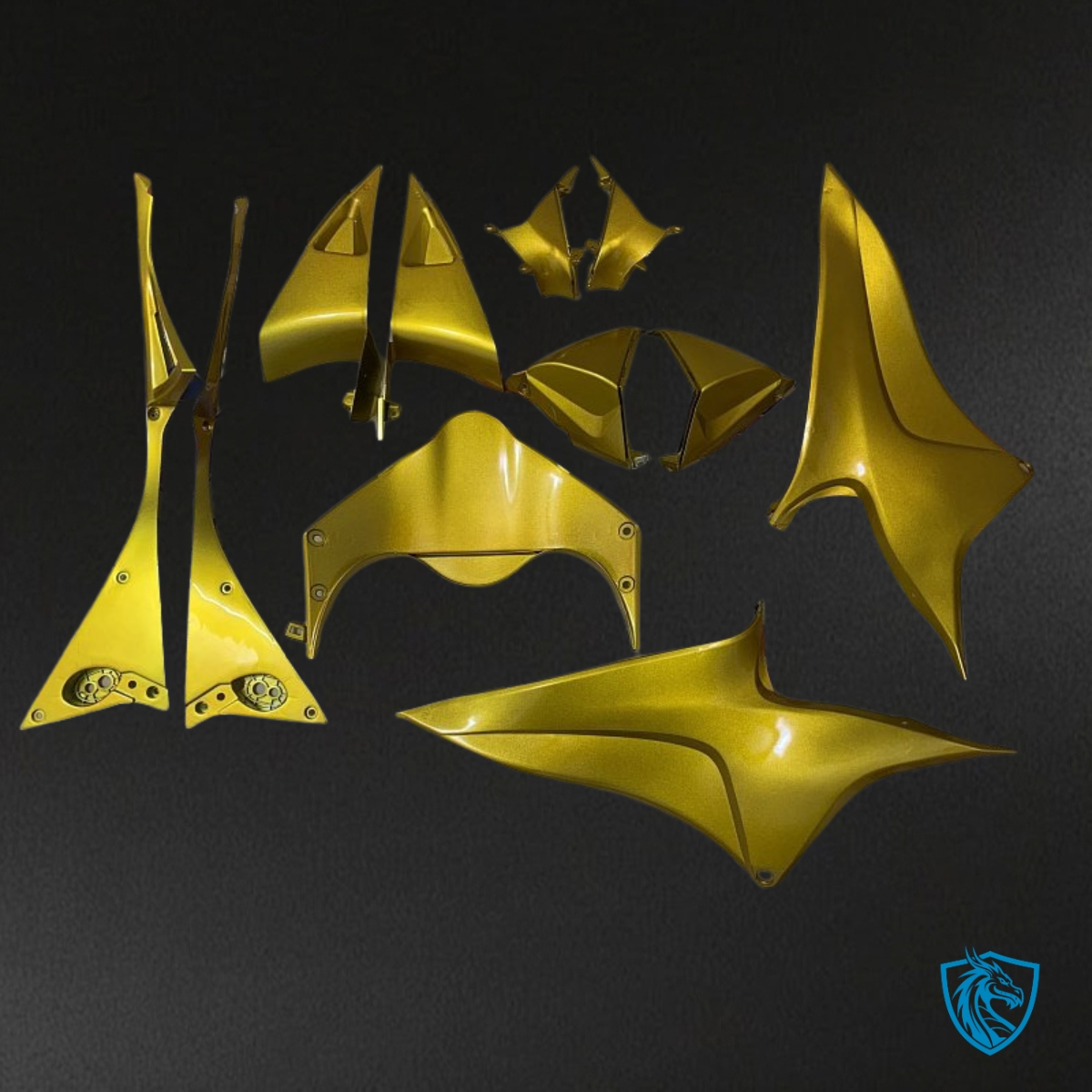 Honda CBR600RR (2007-2008) Glossy Gold - Custom ABS Fairing Kit