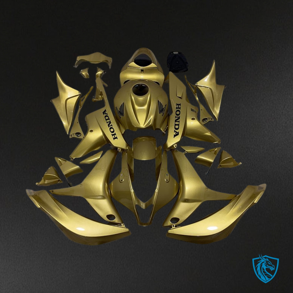 Honda CBR600RR (2007-2008) Gloss Gold - Custom ABS Fairing Kit