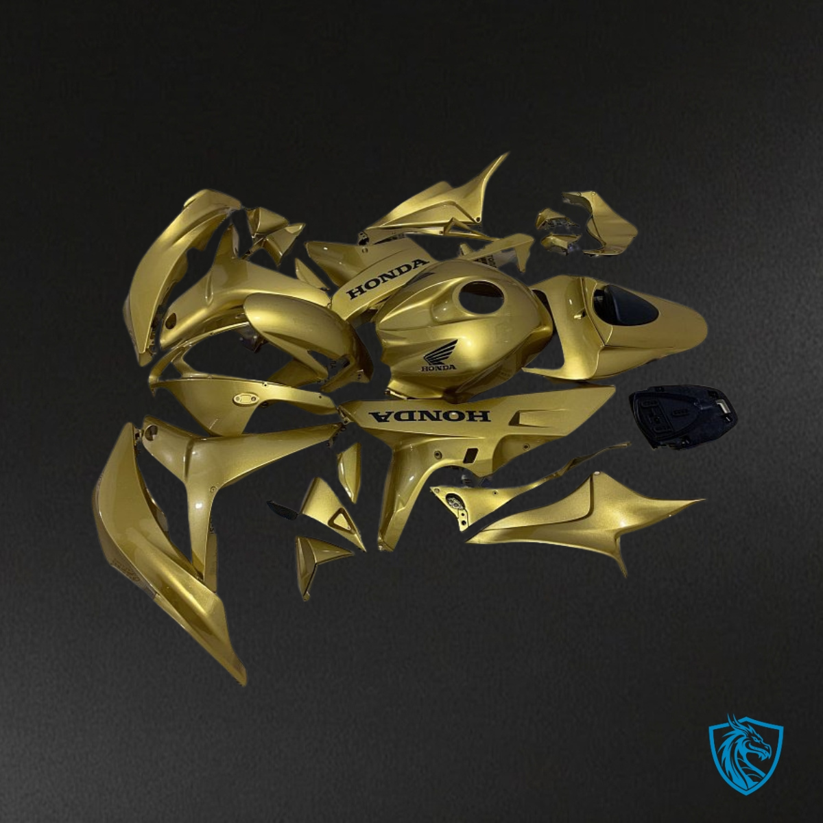 Honda CBR600RR (2007-2008) Gloss Gold - Custom ABS Fairing Kit