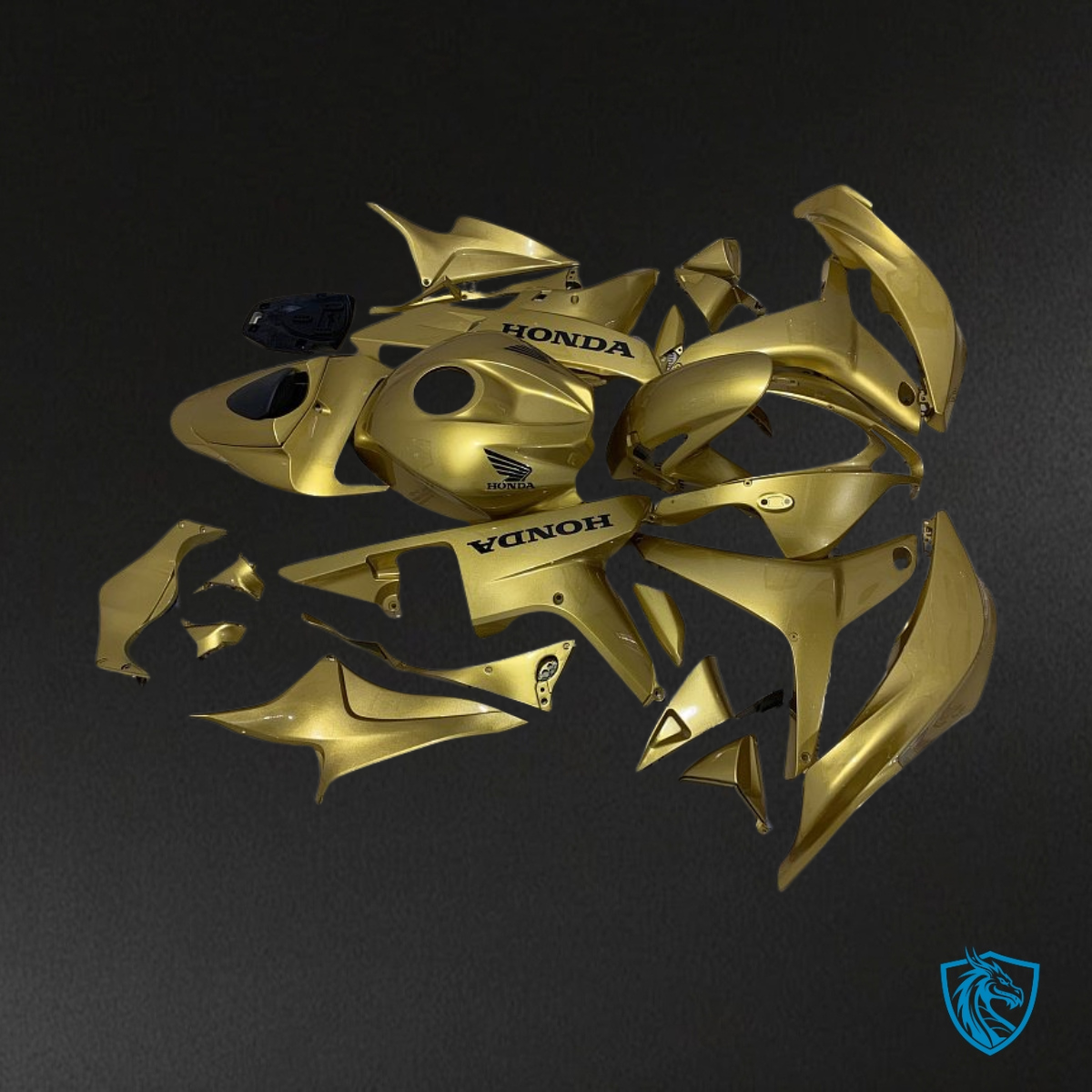 Honda CBR600RR (2007-2008) Gloss Gold - Custom ABS Fairing Kit