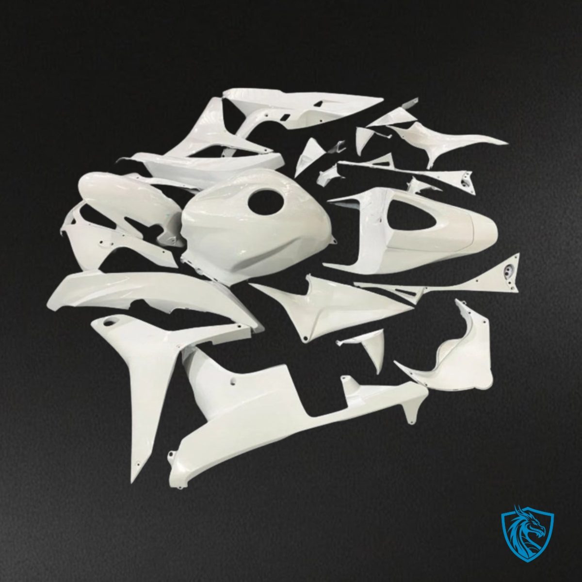 Honda CBR600RR (2009-2012) Glossy White - Custom ABS Fairing Kit