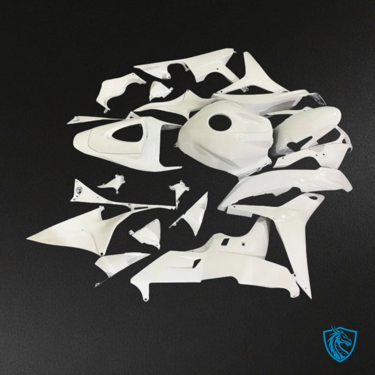Honda CBR600RR (2009-2012) Glossy White - Custom ABS Fairing Kit