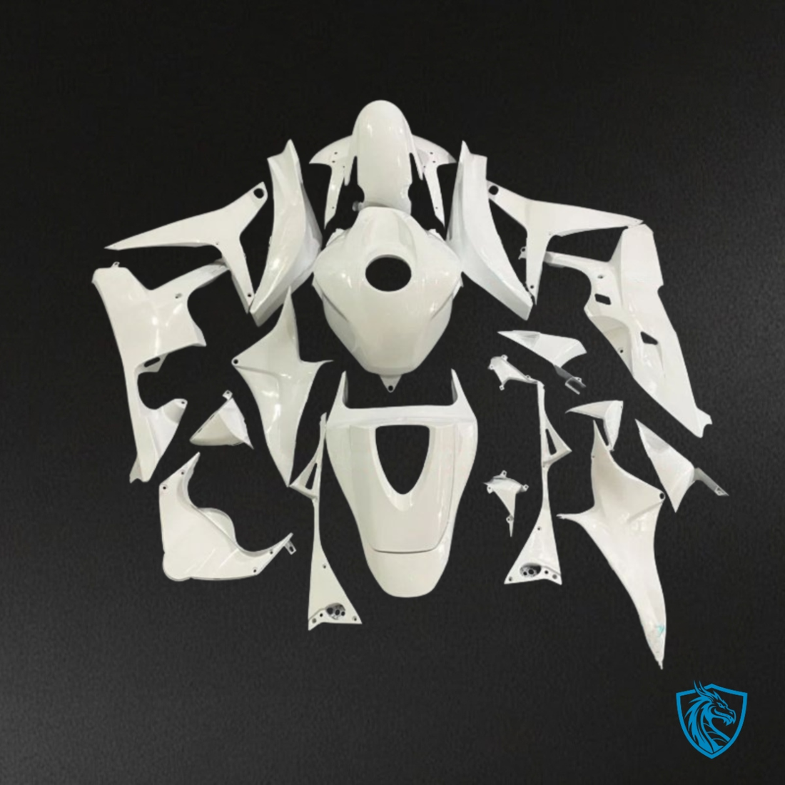 Honda CBR600RR (2009-2012) Glossy White - Custom ABS Fairing Kit