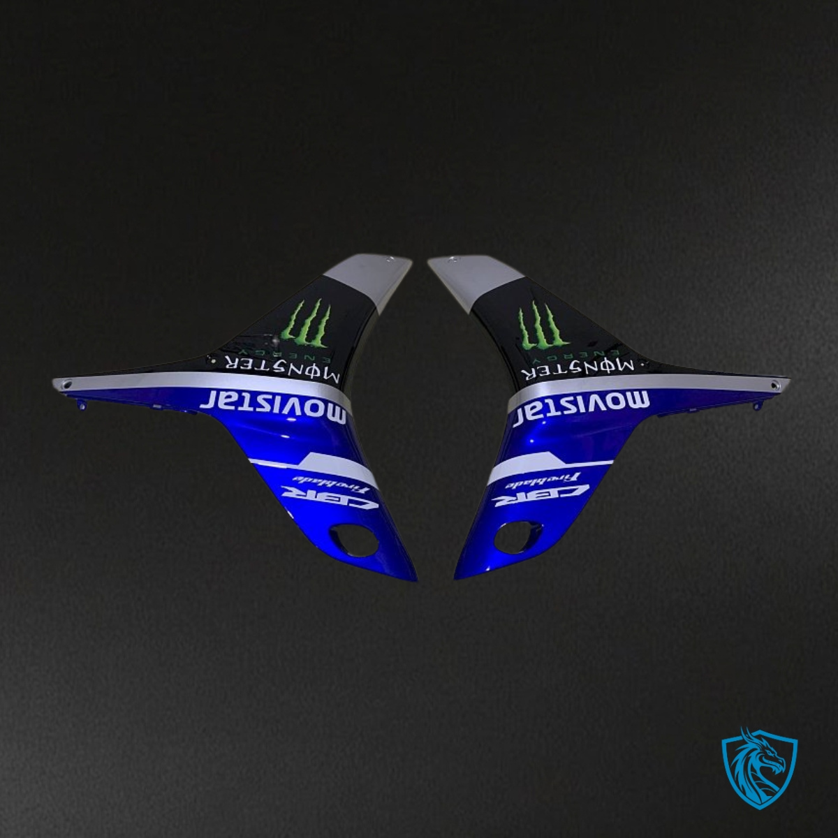 Honda CBR600RR (2007-2008) Blue & Silver Movistar - MERGEment Motorcycle Fairings Kit