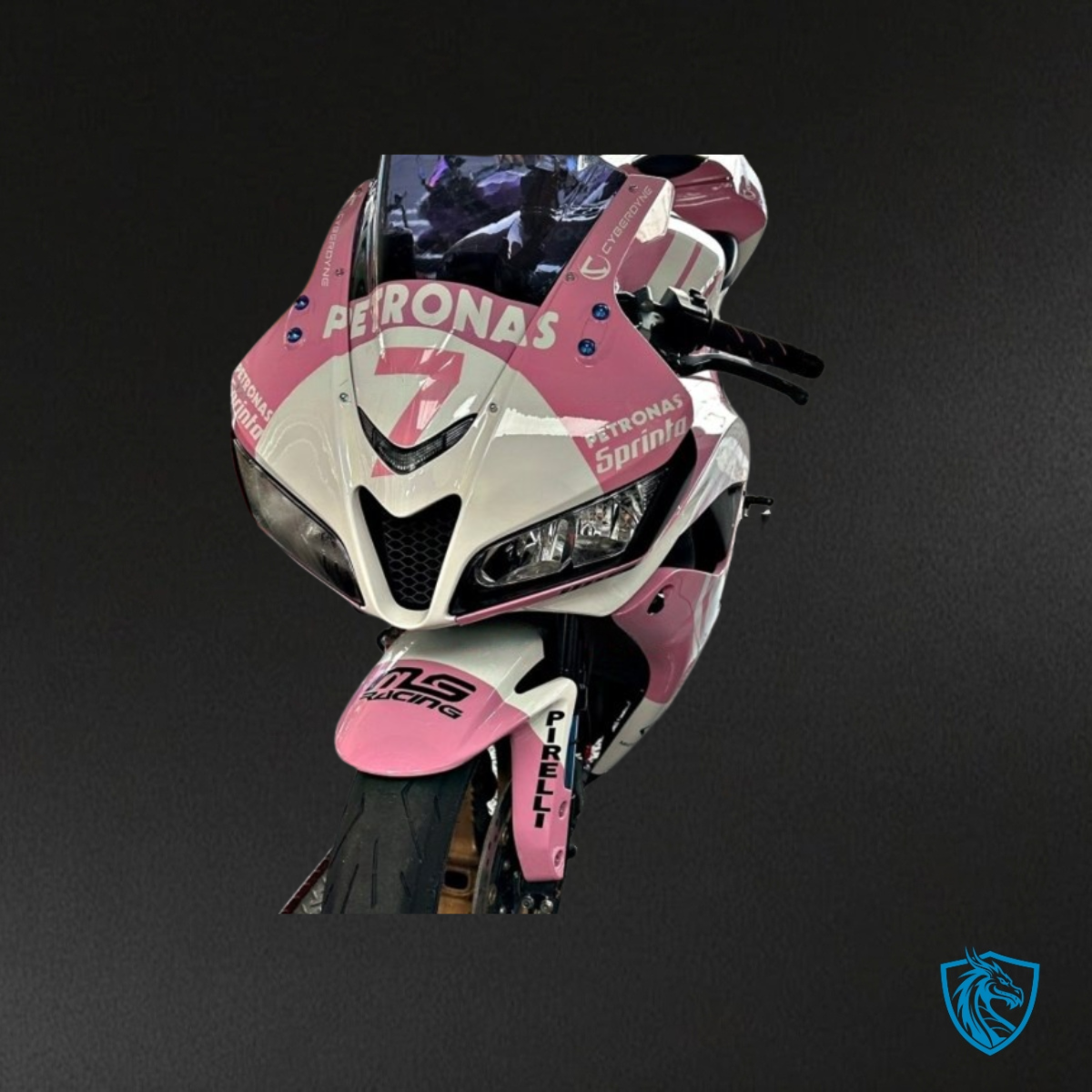 Honda CBR600RR (2007-2008) White & Pink - Custom ABS Fairing Kit