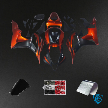 Honda CBR600RR (2007-2008) Red & Black - Fairing Kit