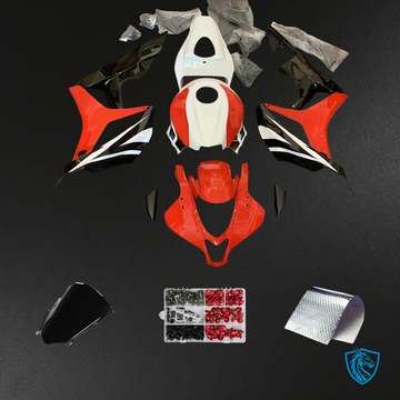 Honda CBR600RR (2007-2008) Red Black & White - Fairing Kit