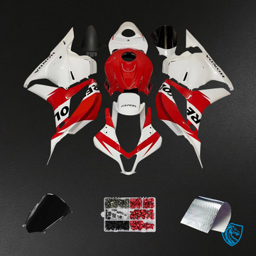 Honda CBR600RR (2007-2008) Red & White - Fairing Kit