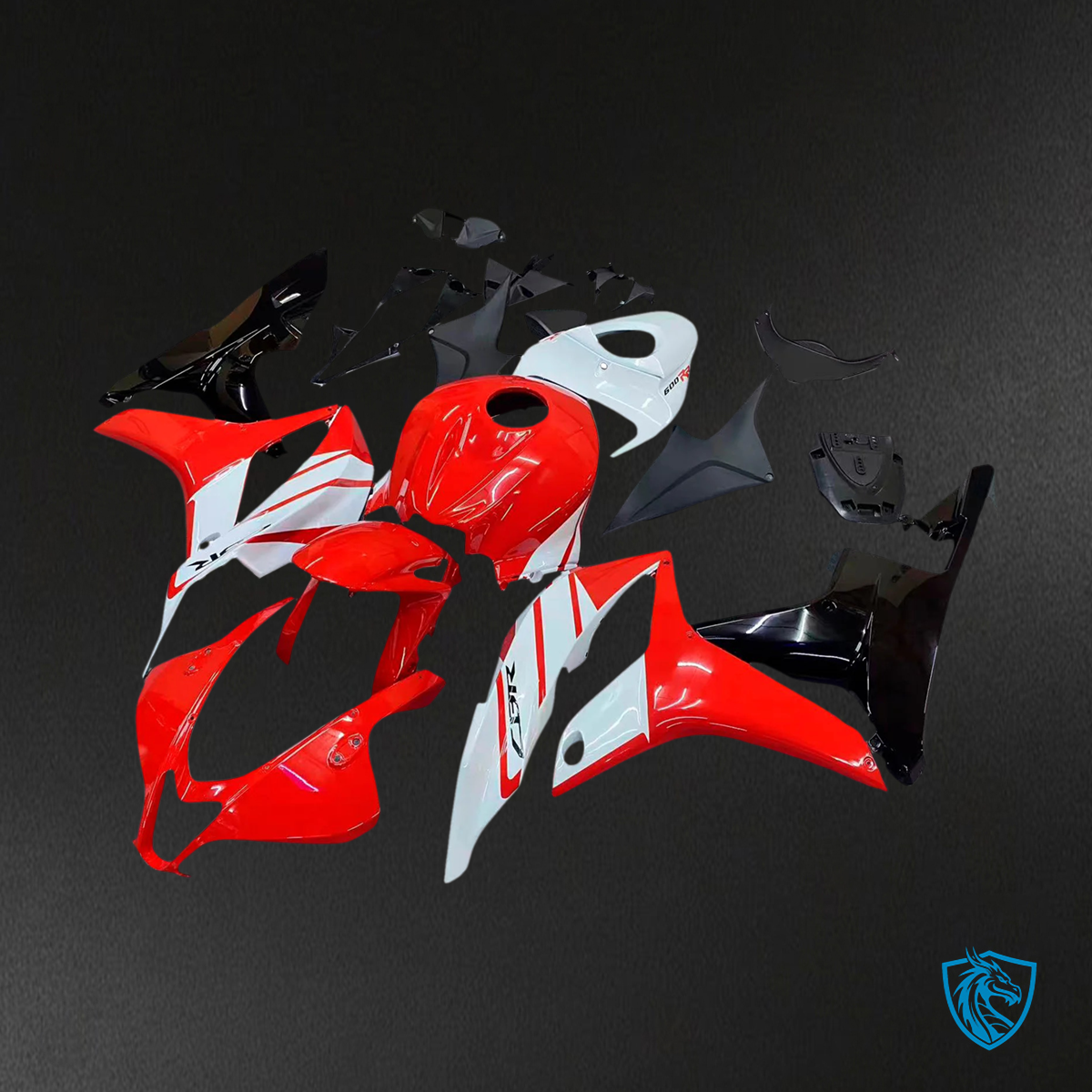 Honda CBR600RR (2007-2008) Red & White - Fairing Kit