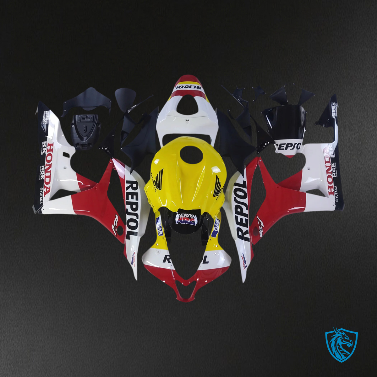 Honda CBR600RR (2007-2008) Red Yellow & White - Fairing Kit