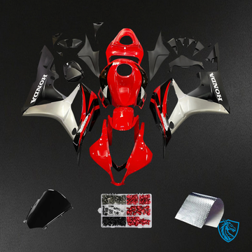Honda CBR600RR (2007-2008) Red & Silver - Fairing Kit