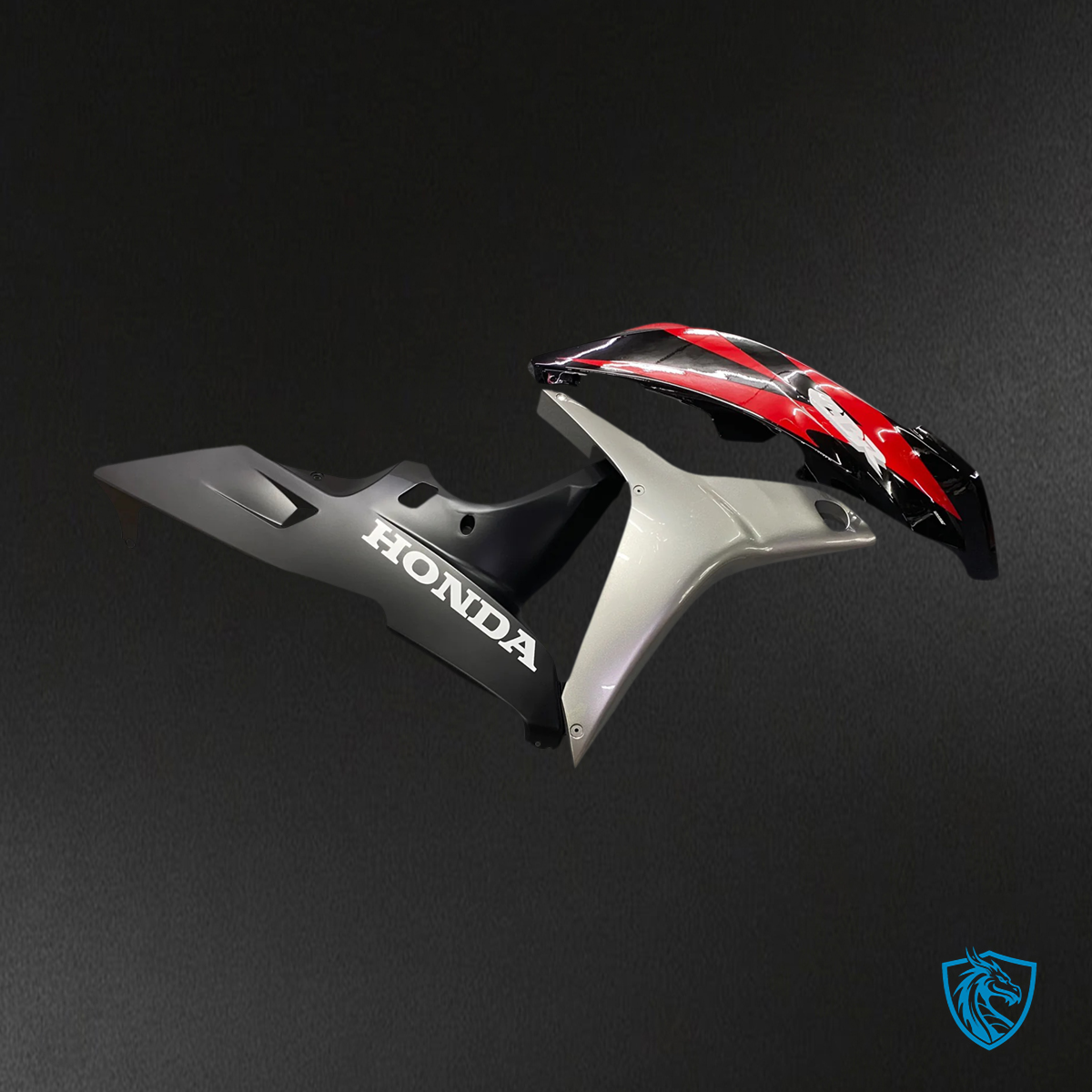 Honda CBR600RR (2007-2008) Red & Silver - Fairing Kit