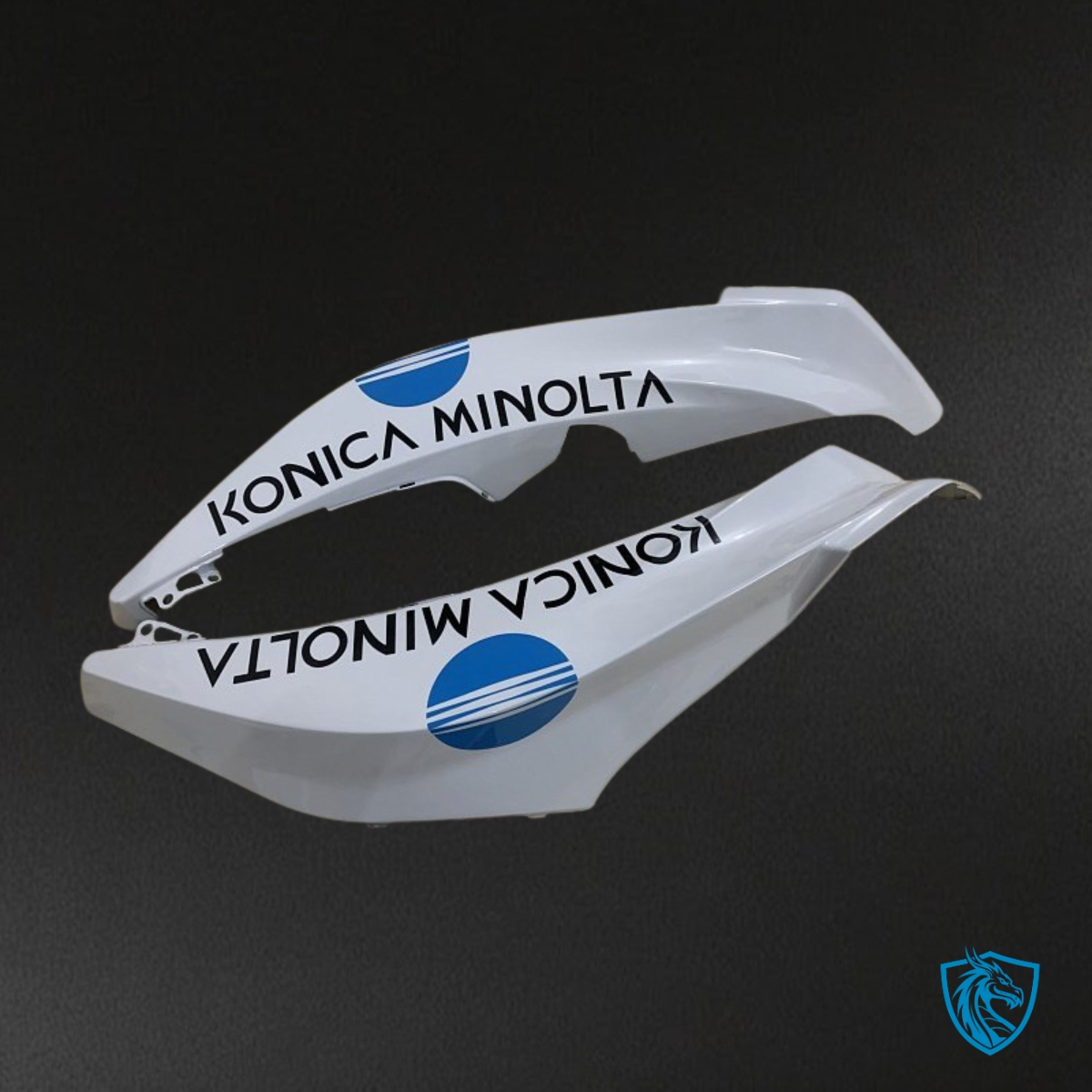 Honda CBR600RR (2007-2008) White & Black Konica Minolta Fairing Kit | ABS Bodywork