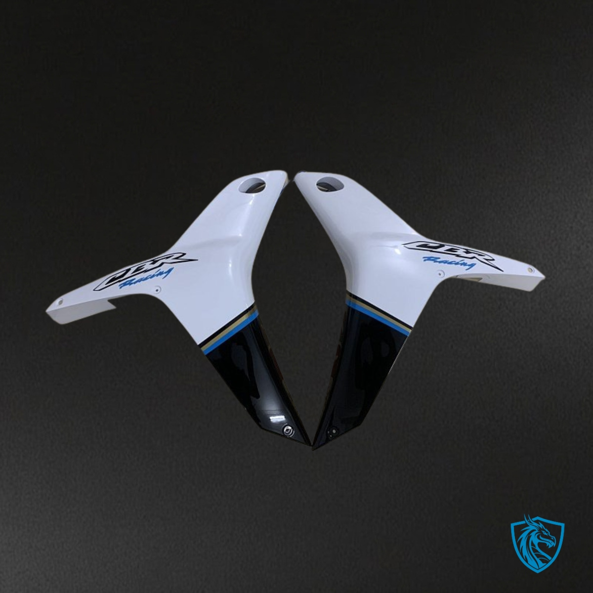 Honda CBR600RR (2007-2008) White & Black Konica Minolta Fairing Kit | ABS Bodywork