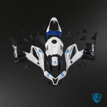 Honda CBR600RR (2007-2008) White & Blue - Fairing Kit